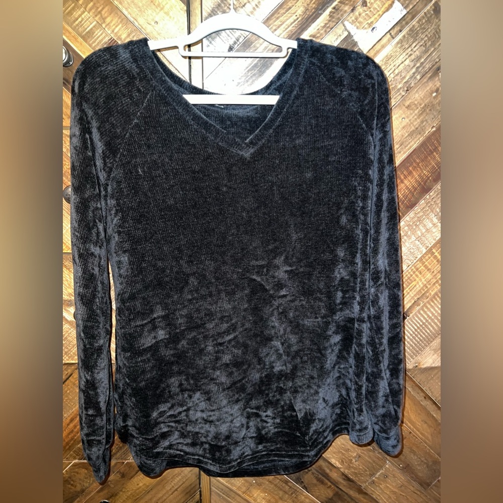 Black Corduroy Sweater/Sweatshirt